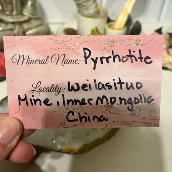 Pyrrhotite with Wolfermite